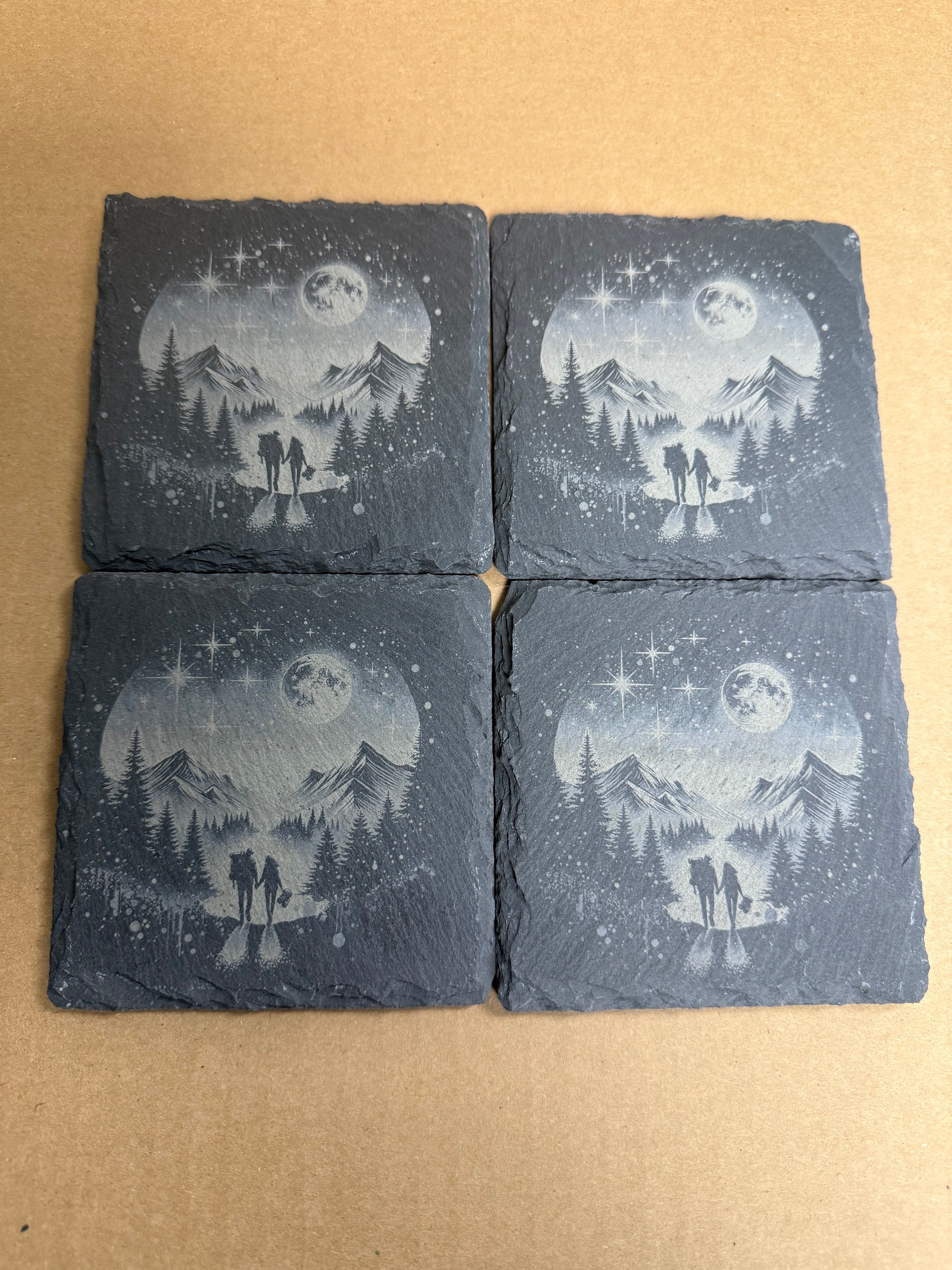 Pre-Printed - Slate Coasters