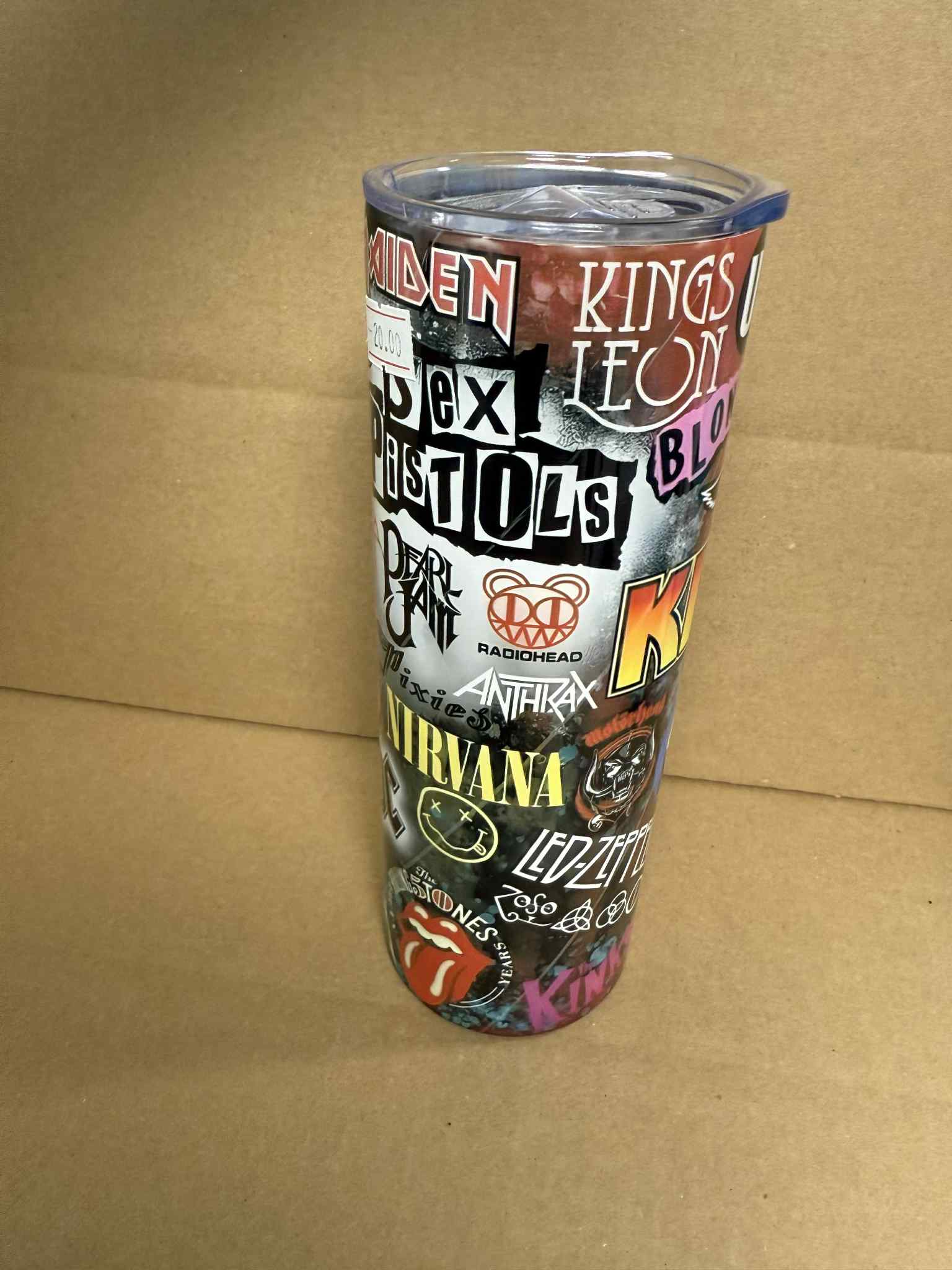 Rock Bands - Sublimation 20oz Tumbler with Straw