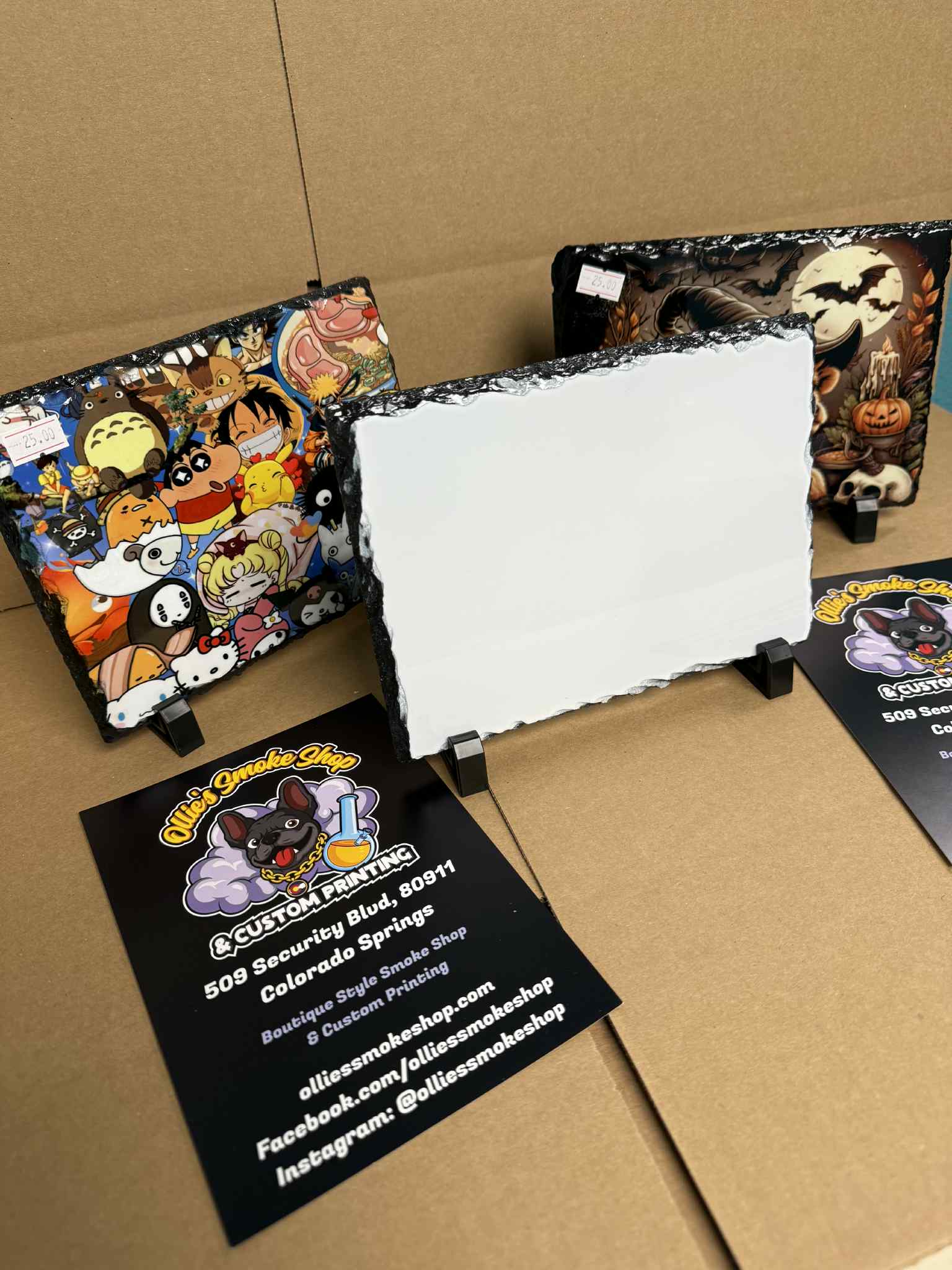 Custom Sublimation 6x8" Slate Photo Print with Stand