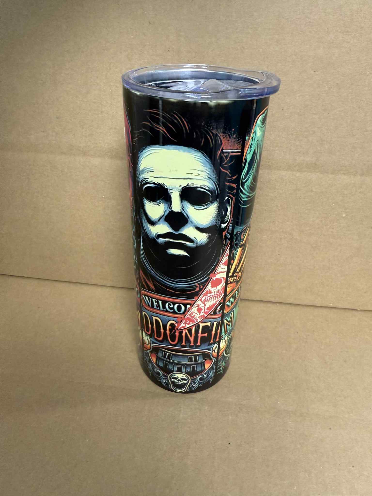 Horror Movie Characters - Sublimation 20oz Tumbler with Straw