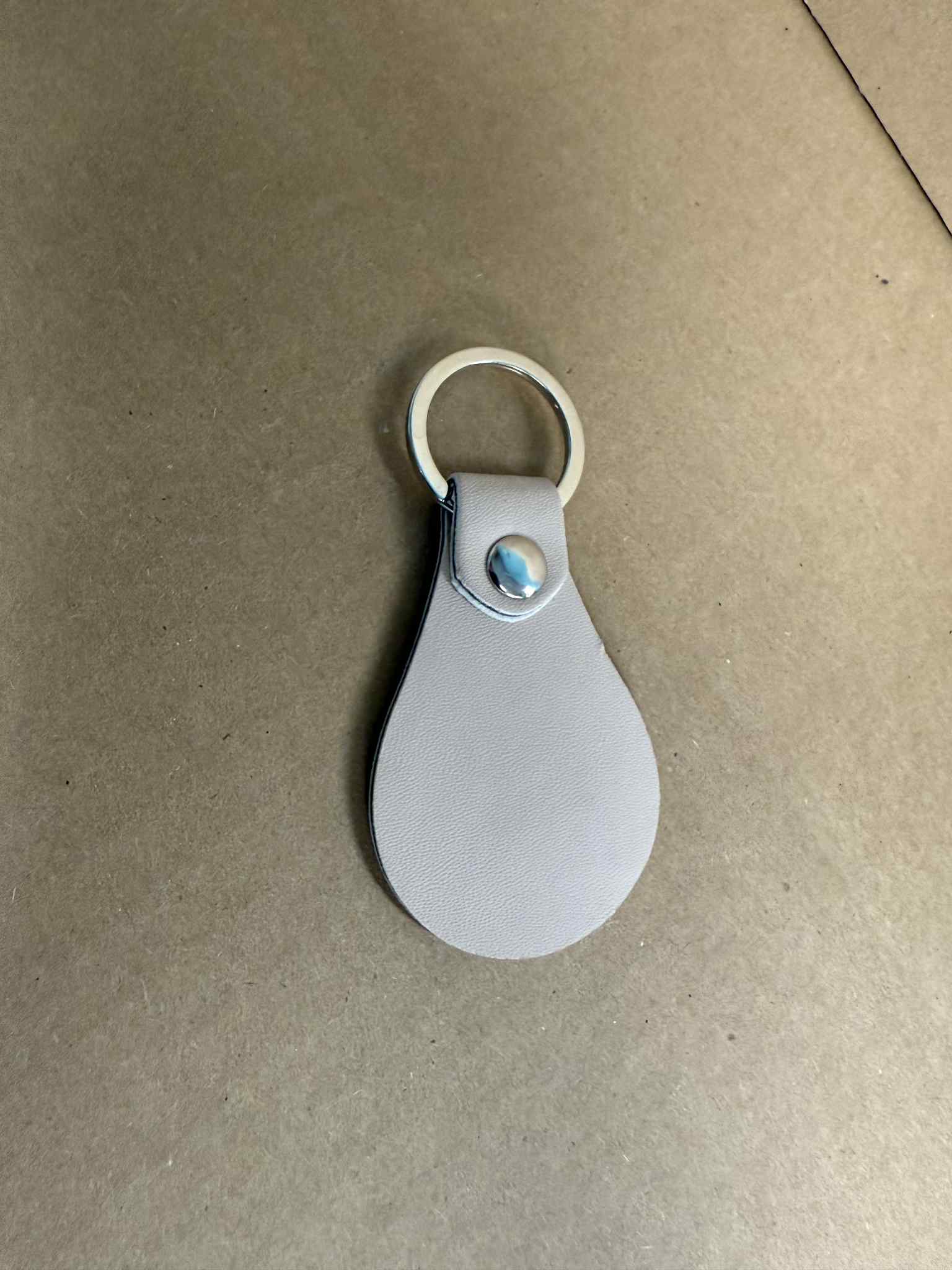 Custom Laser Engraving Leather Keychain