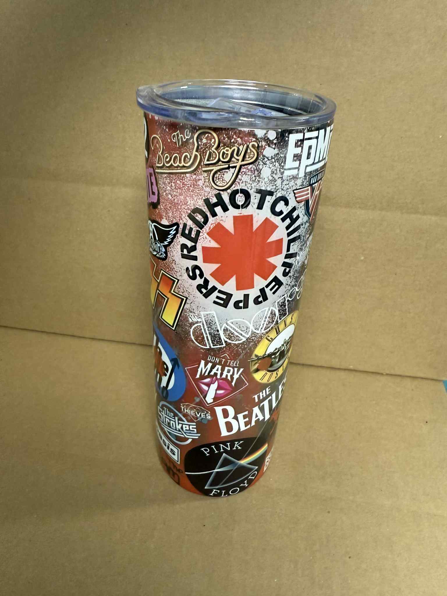 Rock Bands - Sublimation 20oz Tumbler with Straw