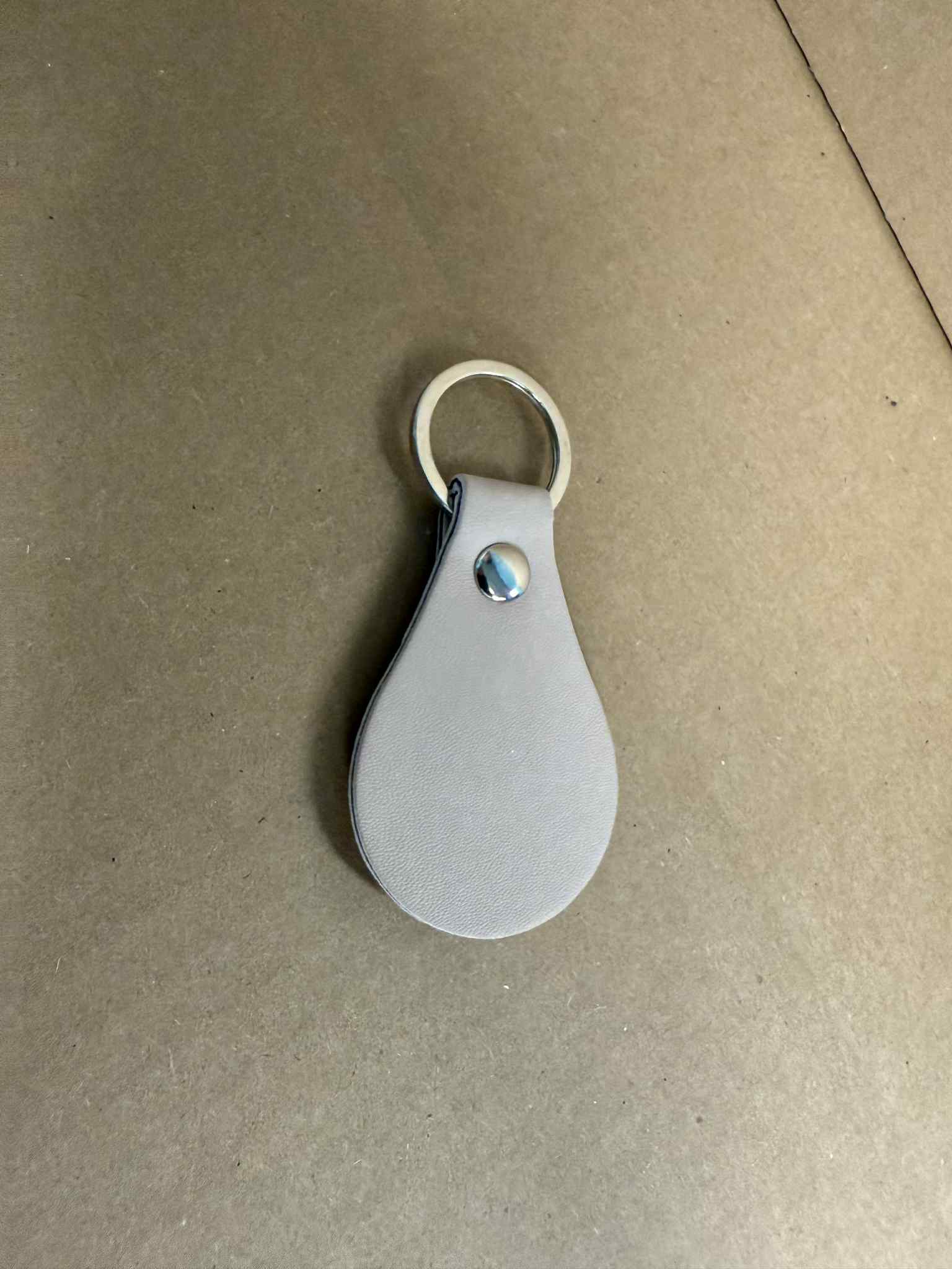 Custom Laser Engraving Leather Keychain