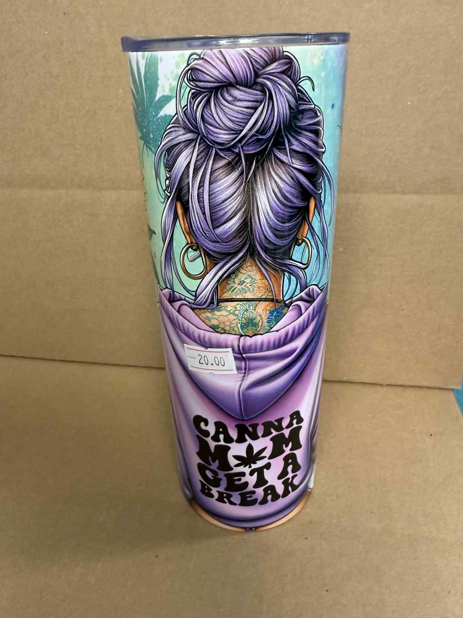 Canna Mom - Sublimation 20oz Tumbler with Straw