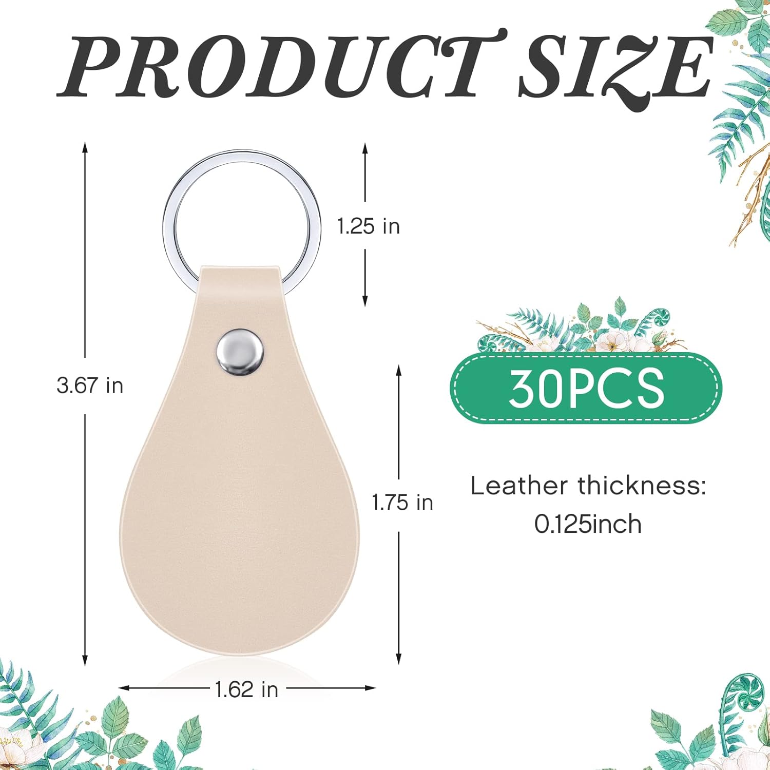 Custom Laser Engraving Leather Keychain
