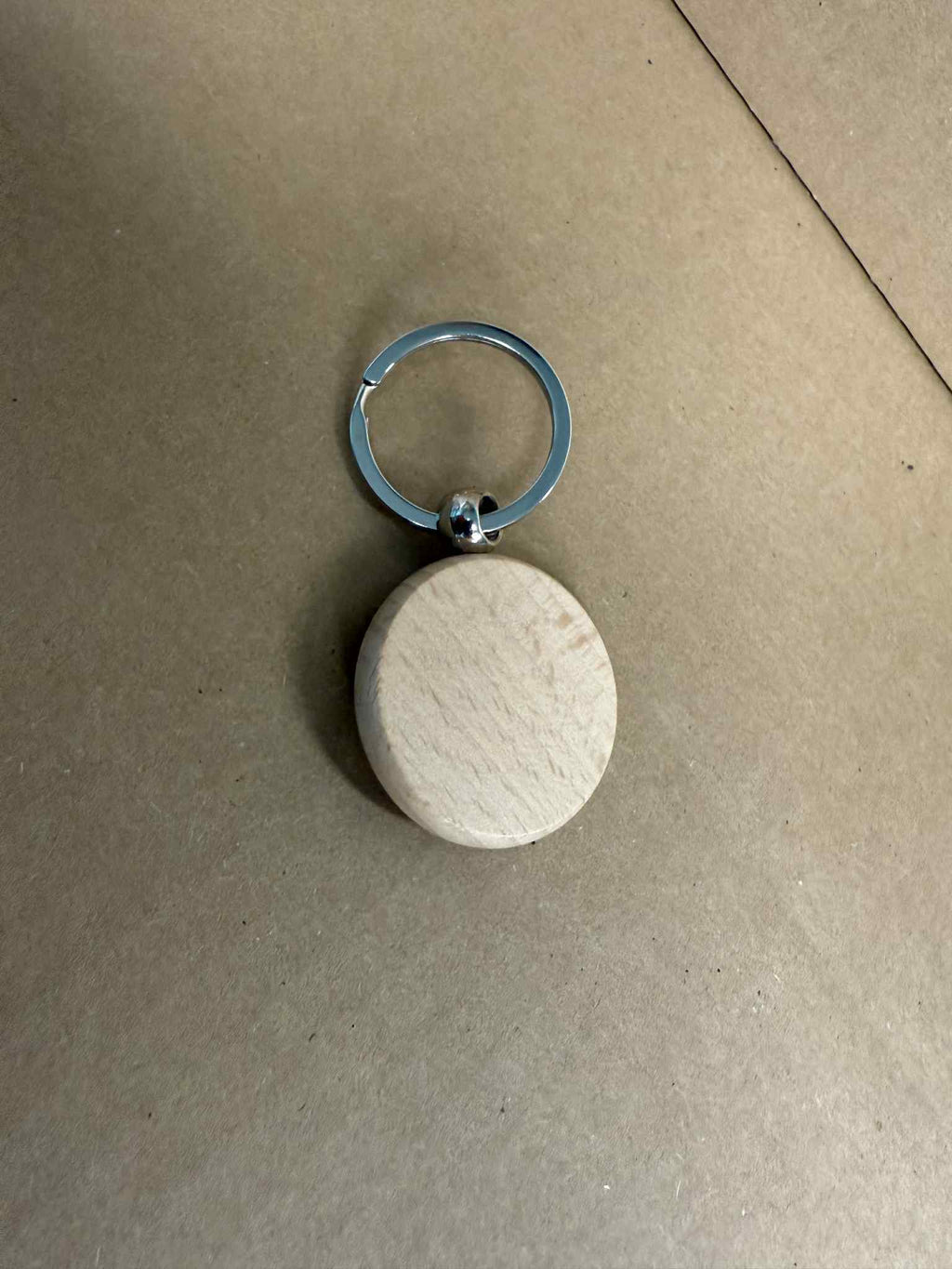 Custom Laser Engraving 1.5" Wood Keychain
