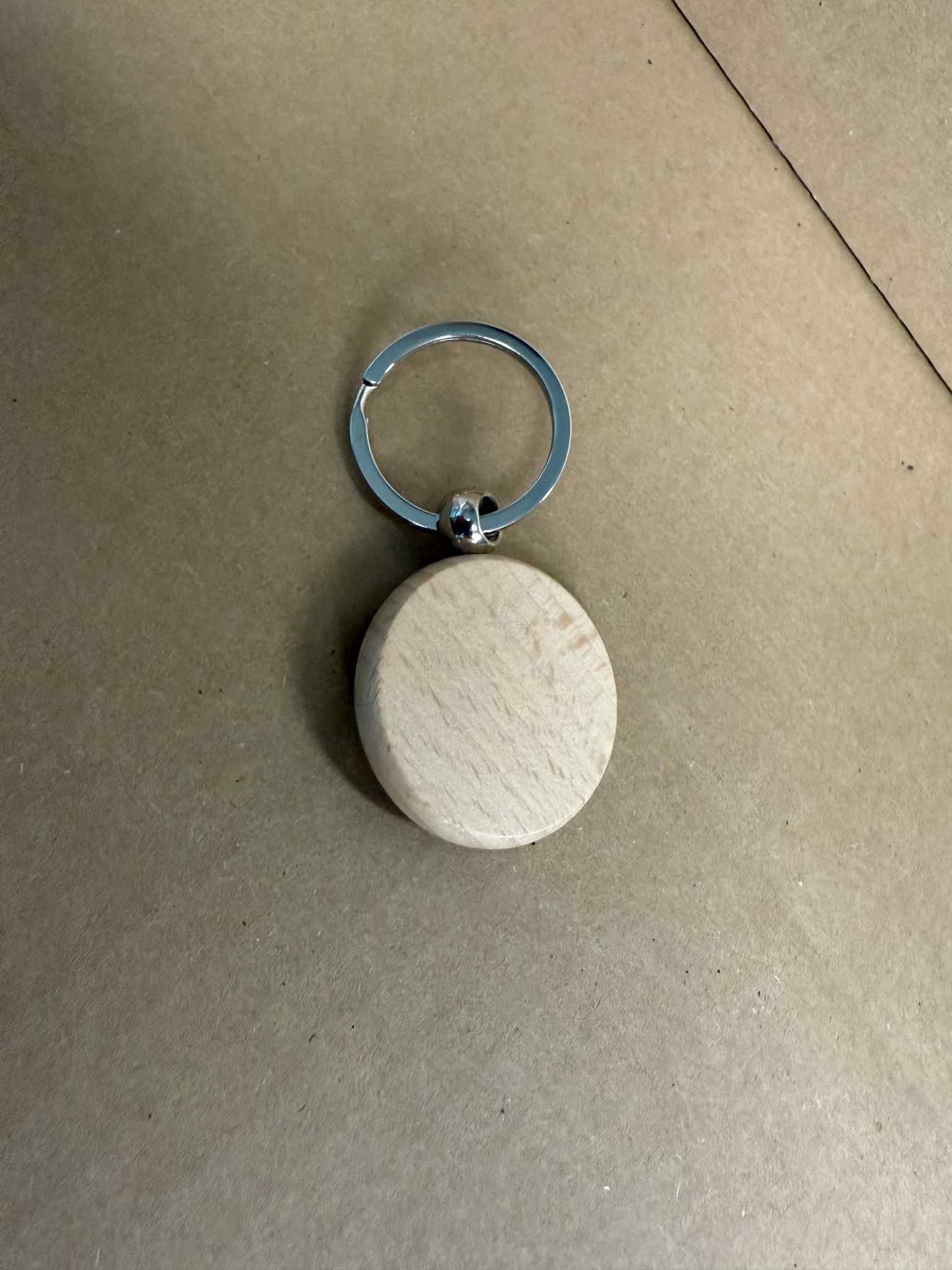 Custom Laser Engraving 1.5" Wood Keychain