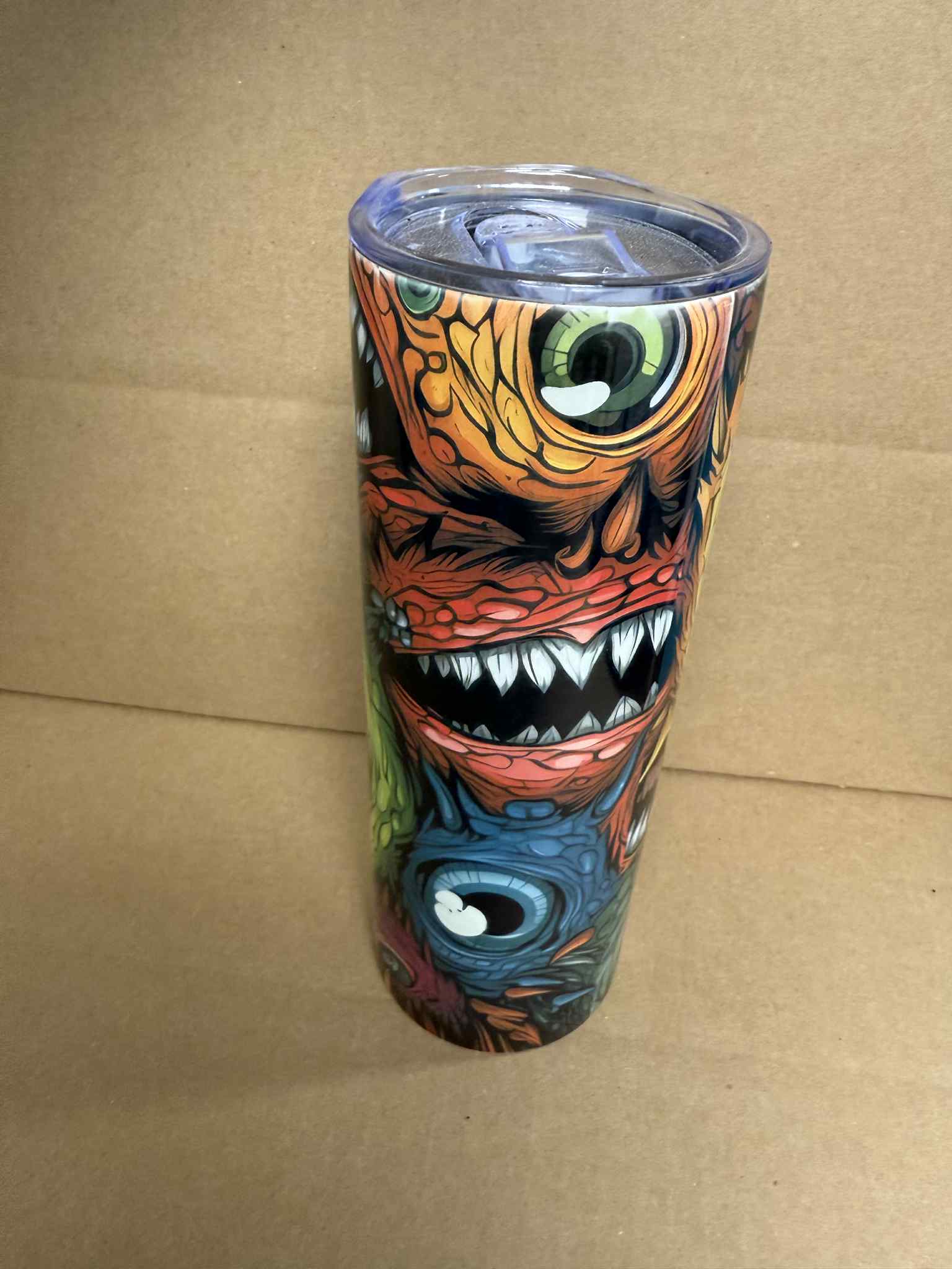 Monster Eyes - Sublimation 20oz Tumbler with Straw