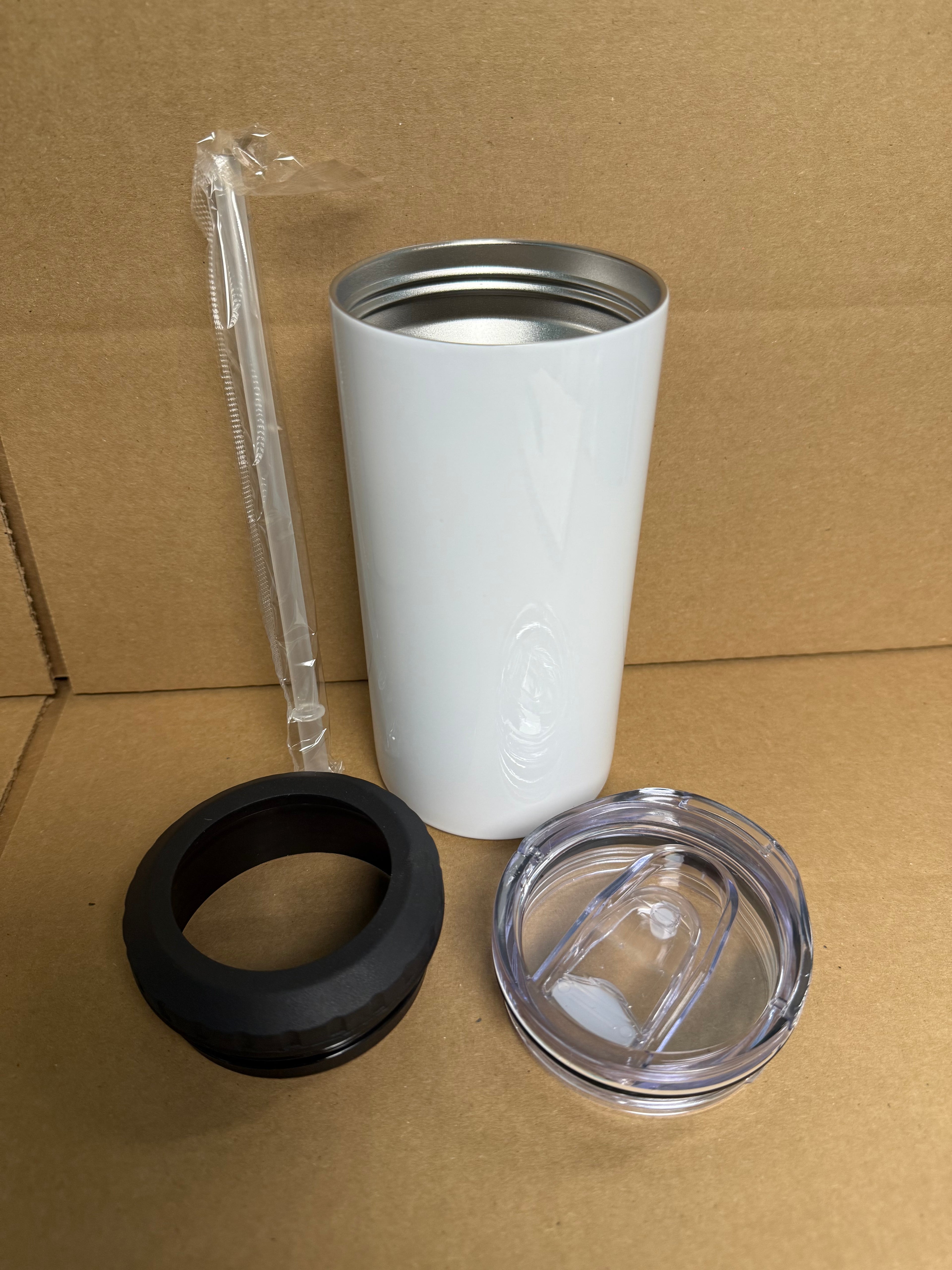 Custom Sublimation 4-in-1 16oz Tumbler, Bottle, Can, Slim Can Koozie