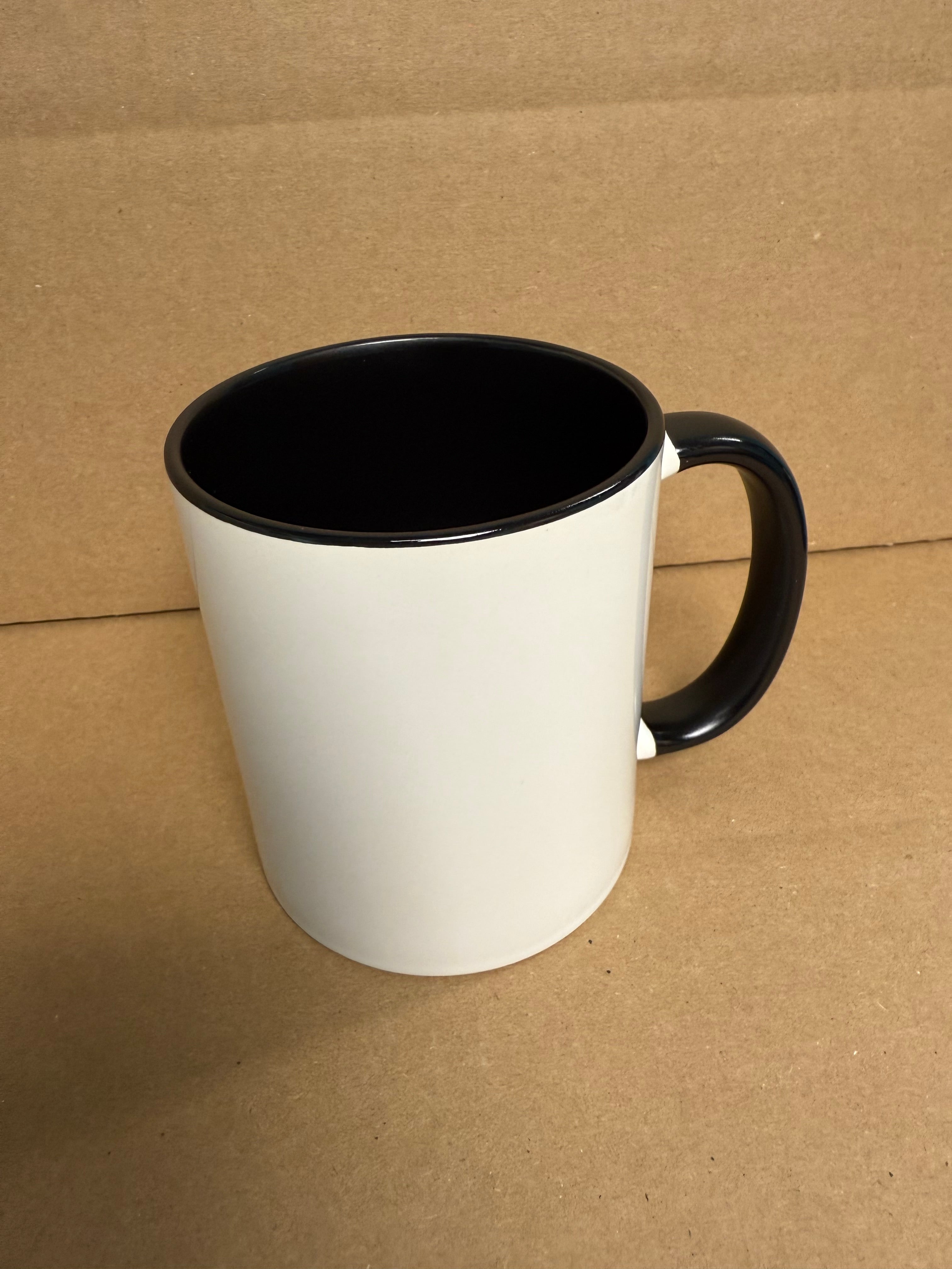 Custom Sublimation 11oz Coffee Mug - Black