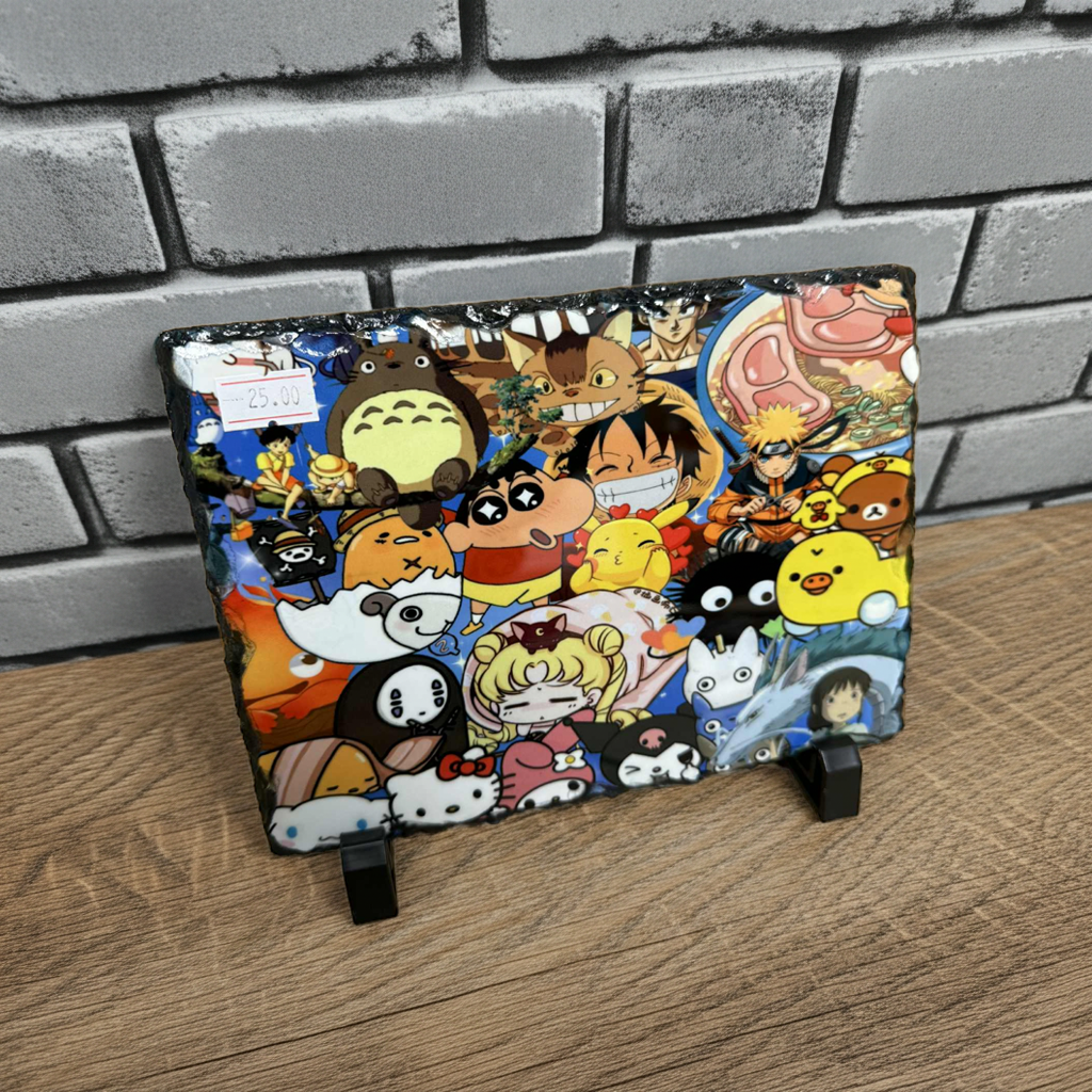 Anime - 6x8" Slate Stone Photos with Stand