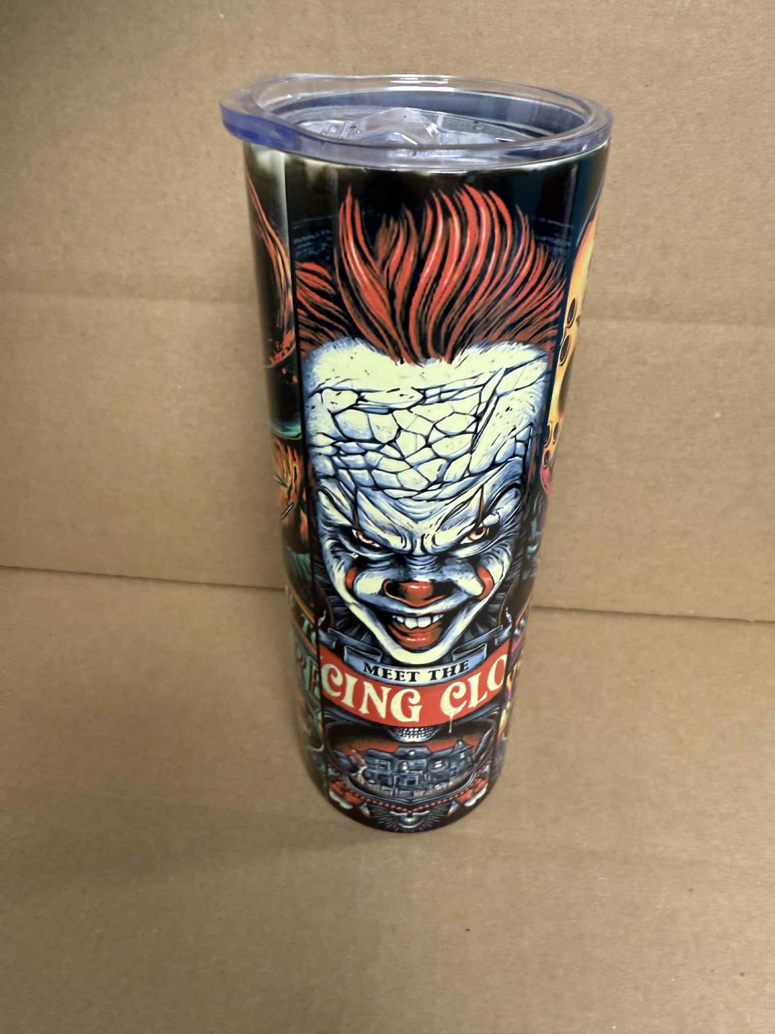 Horror Movie Characters - Sublimation 20oz Tumbler with Straw