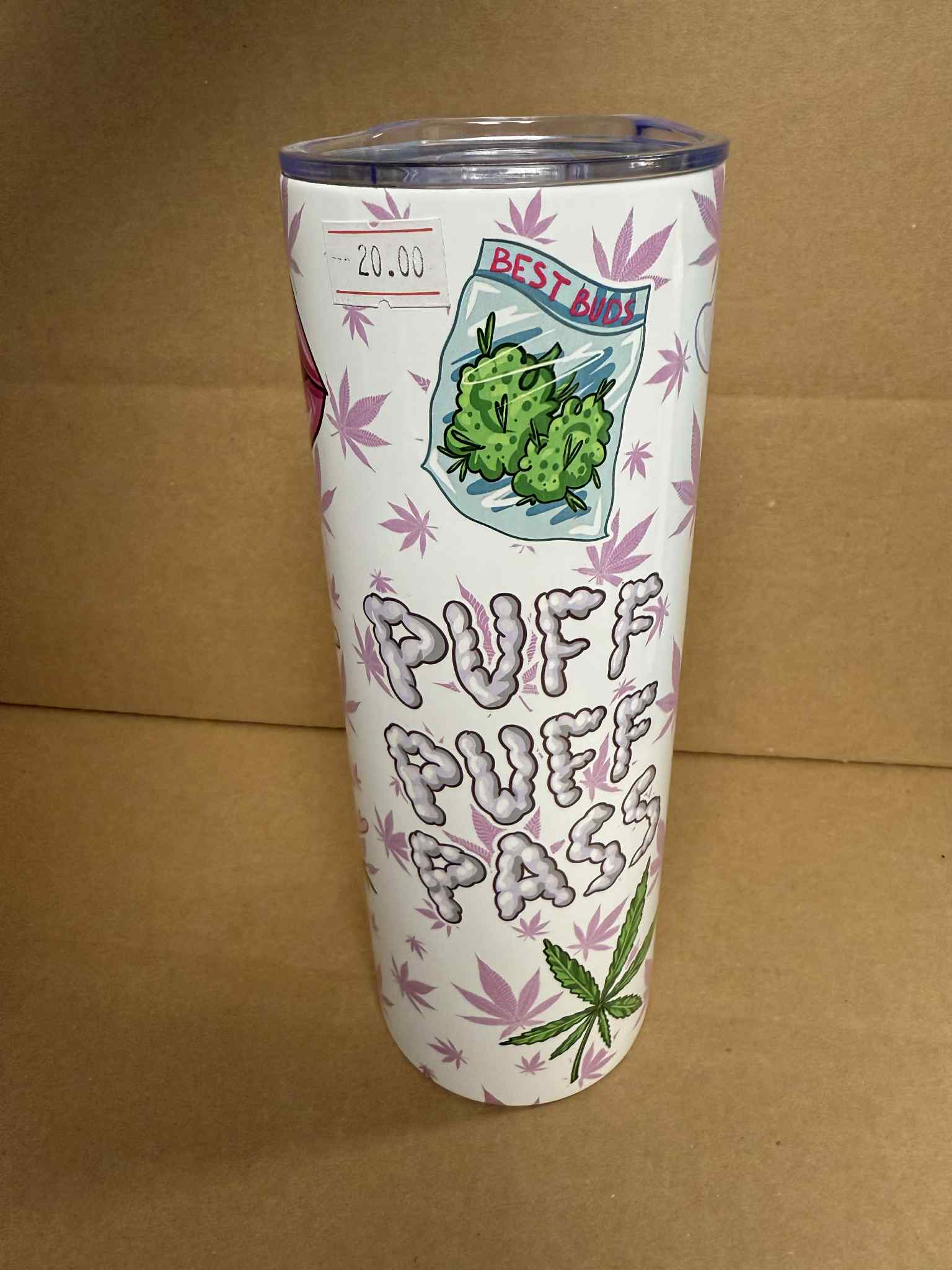 Puff Puff Pass - Sublimation 20oz Tumbler with Straw