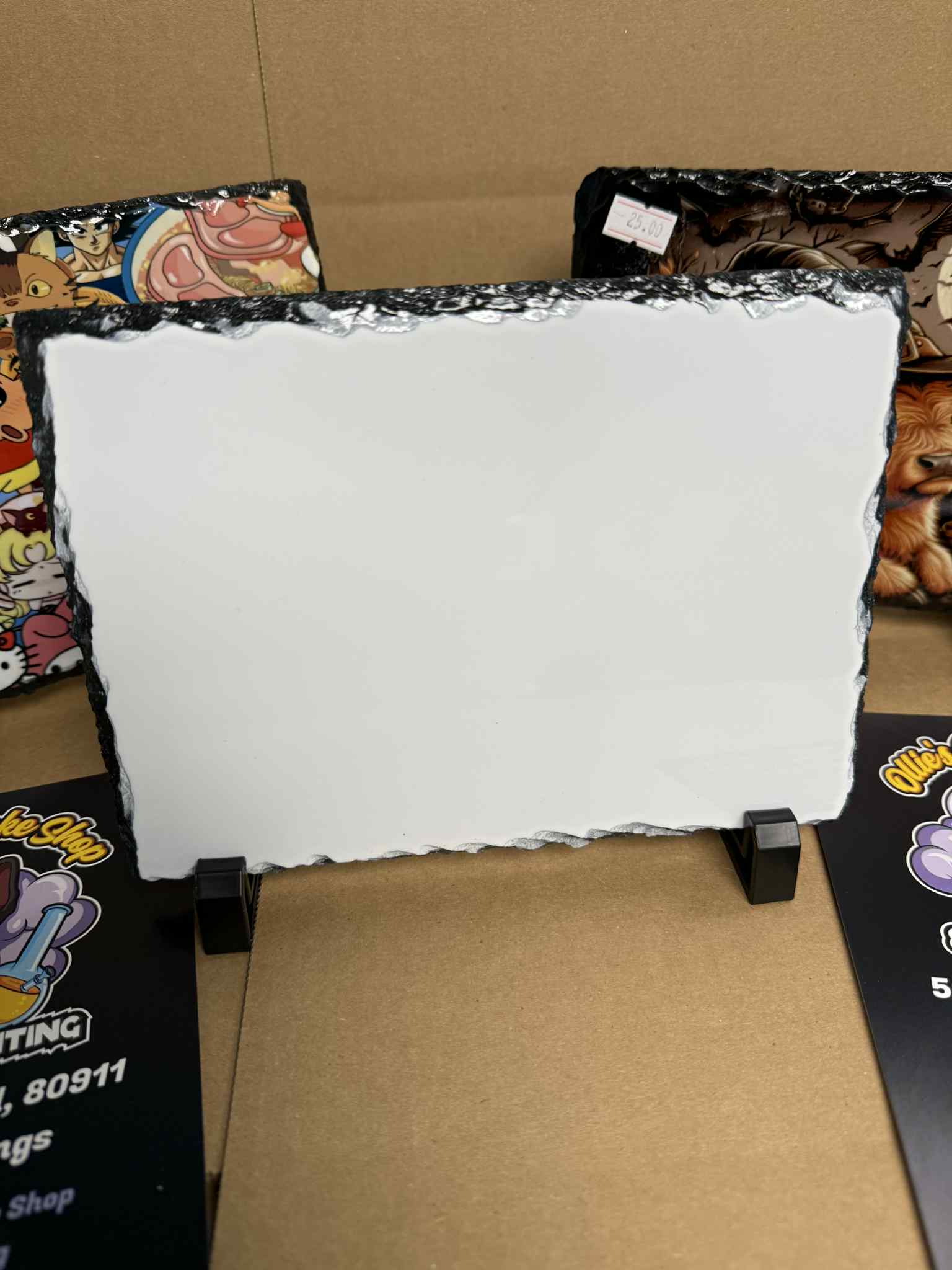 Custom Sublimation 6x8" Slate Photo Print with Stand