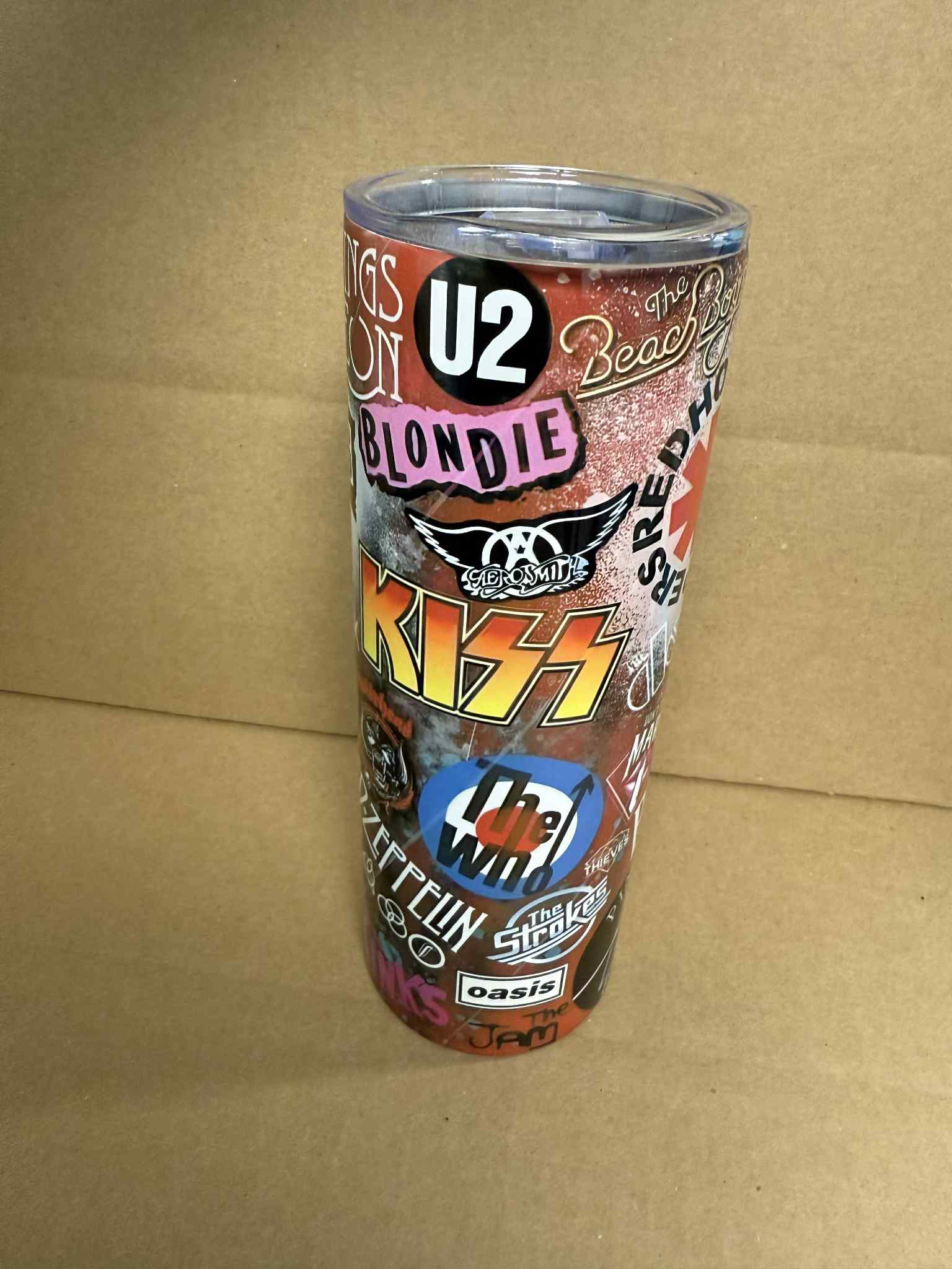 Rock Bands - Sublimation 20oz Tumbler with Straw