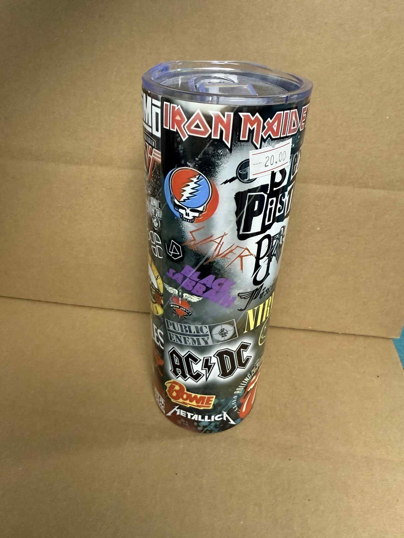 Rock Bands - Sublimation 20oz Tumbler with Straw