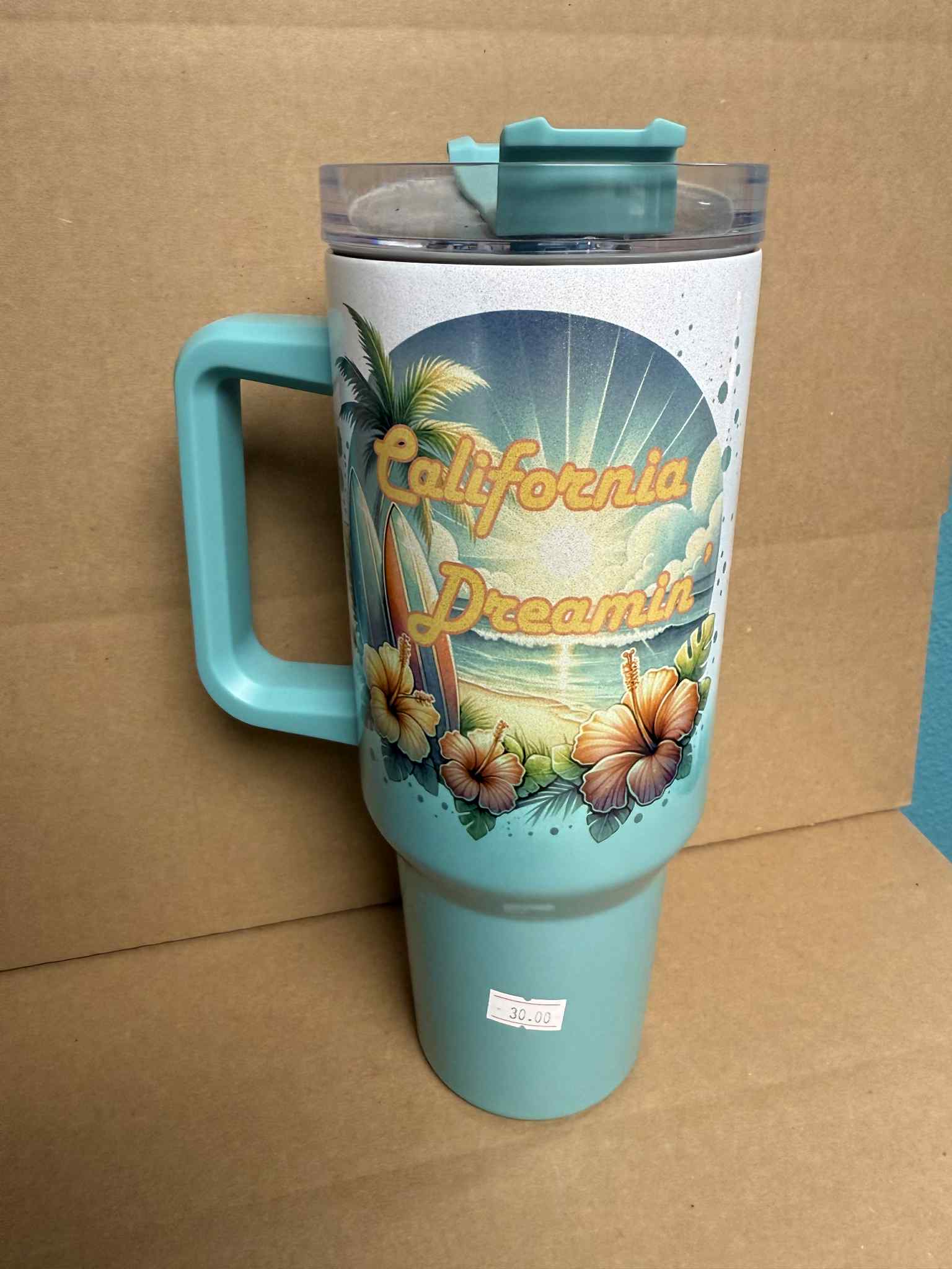 California Dreamin' - Sublimation 40oz Stanley Style Tumbler with Straw